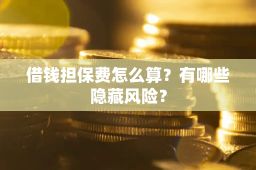 济南借钱担保费怎么算？有哪些隐藏风险？
