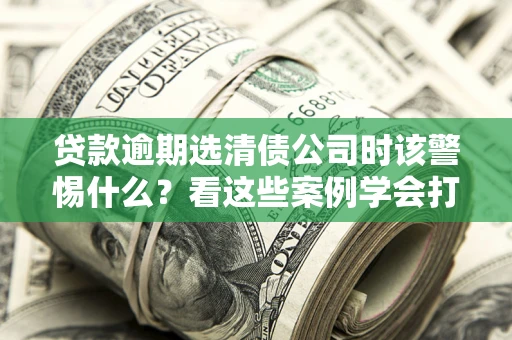 济南贷款逾期选清债公司时该警惕什么？看这些案例学会打翻身仗