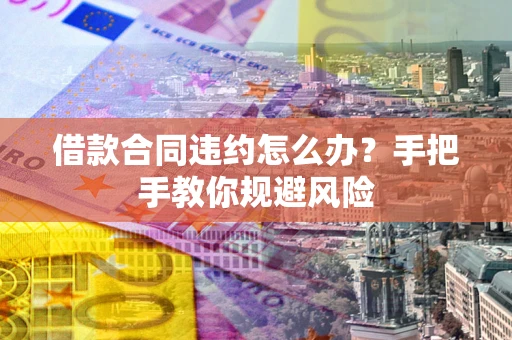 济南借款合同违约怎么办？手把手教你规避风险