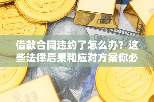 济南借款合同违约了怎么办？这些法律后果和应对方案你必须知道