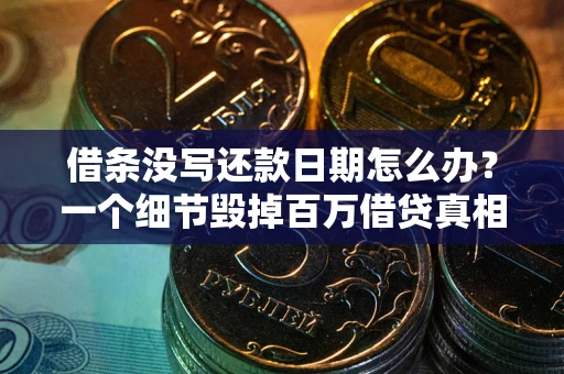 济南借条没写还款日期怎么办？一个细节毁掉百万借贷真相