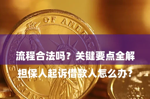 济南

担保人起诉借款人怎么办？流程合法吗？关键要点全解析