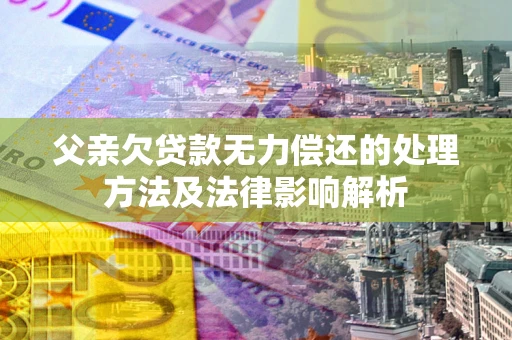 济南父亲欠贷款无力偿还的处理方法及法律影响解析