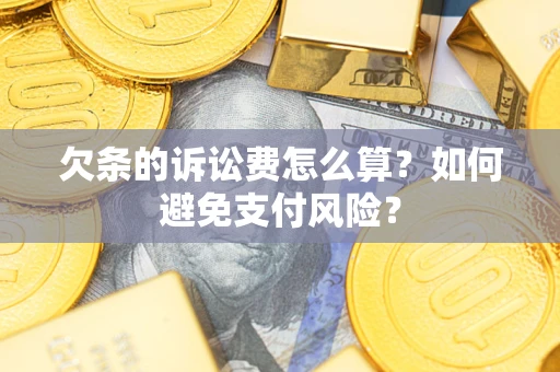 济南欠条的诉讼费怎么算？如何避免支付风险？